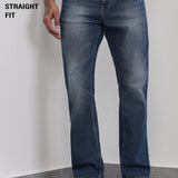 Jeans Azul Marinho com Corte Reto