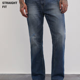 Jeans Azul Marinho com Corte Reto