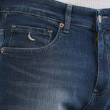 Jeans Azul Marinho com Corte Reto