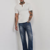 Jeans Azul Marinho com Corte Reto