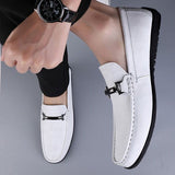 Raven Leather Moccasins