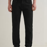 Calças Jeans Straight Fit na Cor Preto Ébano