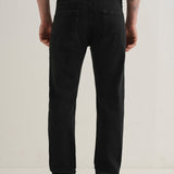 Calças Jeans Straight Fit na Cor Preto Ébano