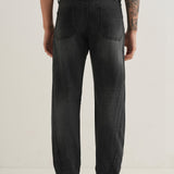 Calças Jeans Pretas em Denim