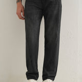 Calças Jeans Pretas em Denim