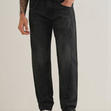 Calças Jeans Pretas em Denim