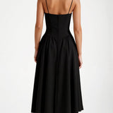Odete - Midi Dress with Structured Bodice