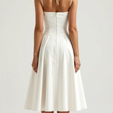 Odete - Midi Dress with Structured Bodice