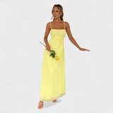 Flóssi - Rochie Galbenă Maxi