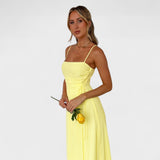 Flóssi - Rochie Galbenă Maxi