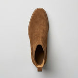 "Botim Aldbury em Couro Suede" can be rewritten as "Botim Aldbury em Suede de Couro".