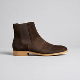 "Botim Aldbury em Couro Suede" can be rewritten as "Botim Aldbury em Suede de Couro".