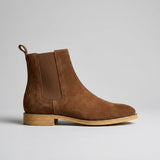 "Botim Aldbury em Couro Suede" can be rewritten as "Botim Aldbury em Suede de Couro".