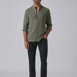 Jeans Slim Fit Azul com Acabamento Brilhante