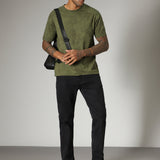 Jeans Grunge Pretos com Corte Reto