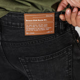 Jeans Grunge Pretos com Corte Reto