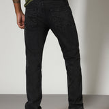 Jeans Grunge Pretos com Corte Reto