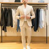 Jack & Jones Slim Fit Beige Blazer