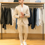 Jack & Jones Slim Fit Beige Blazer