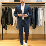Blue Slim Fit Blazer