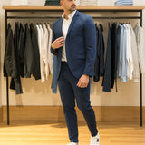 Blue Slim Fit Blazer