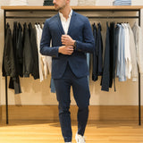 Blue Slim Fit Blazer