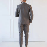 Chic Taupe Slim Fit Casual Set