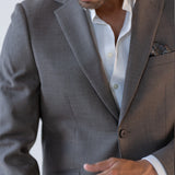 Chic Taupe Slim Fit Casual Set