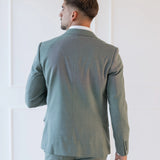 Casual Slim Fit Blazer in Sage Green