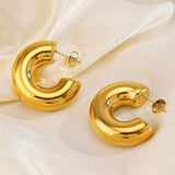 Thick Hoop Earrings