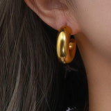 Thick Hoop Earrings
