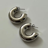 Thick Hoop Earrings