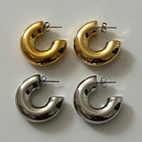 Thick Hoop Earrings