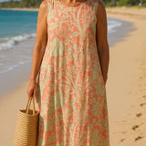 Elis - Vestido Vintage com Padrão Floral