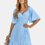 Clara - Vestido Midi em Azul Claro