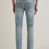 Jeans Slim Fit Azul Claro com Corte Ankle