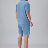 Conjunto de Tricô em Azul Claro