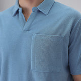 Conjunto de Tricô em Azul Claro
