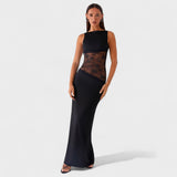 Lucinda - Elegante Vestido Longo de Renda