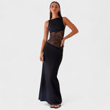Lucinda - Elegante Vestido Longo de Renda