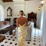 Julieta - Vestido Longo com Acabamentos em Renda