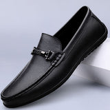 Raven Leather Moccasins