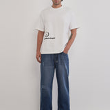 Calça Jogger Jeans Elástico, Corte Confortável, Azul Médio
