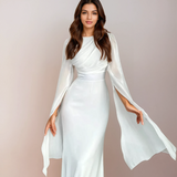 Isabela - Long Satin Dress
