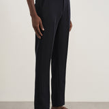 Calças Slim Fit com Cintura Ajustável - Azul Marinho
