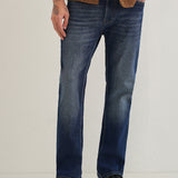 Jeans Drepți Albastru Închis