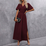Eterna - Elegante Vestido Maxi Preto para Noite