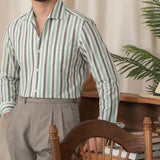 Camisa Listrada Amalfi de Algodão com Mangas Longas