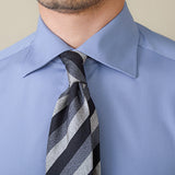 Camisa de bambu macia com mangas longas, anti-amarrotamento, perfeita para o dia a dia