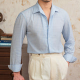 Camisa Seersucker em Algodão Misto com Estampa 'Eze'
